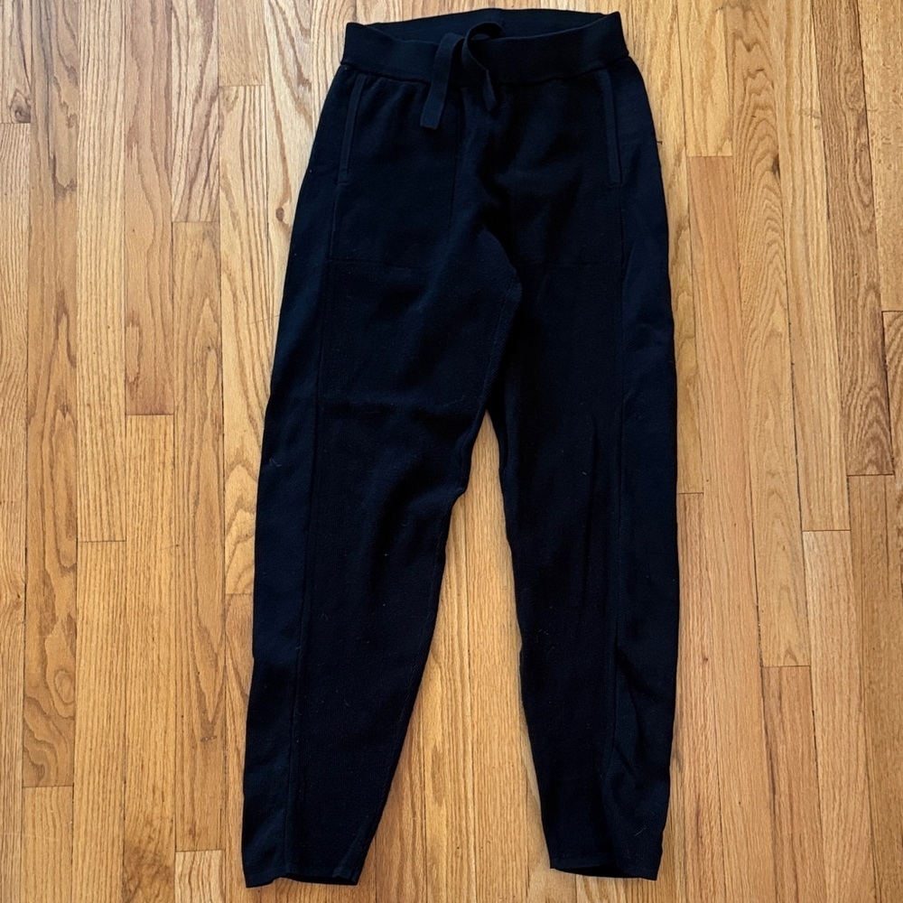 Rapha sz S Tech Pants Cycling Trousers Transfer Men's Black Knit Jogger VGUC
